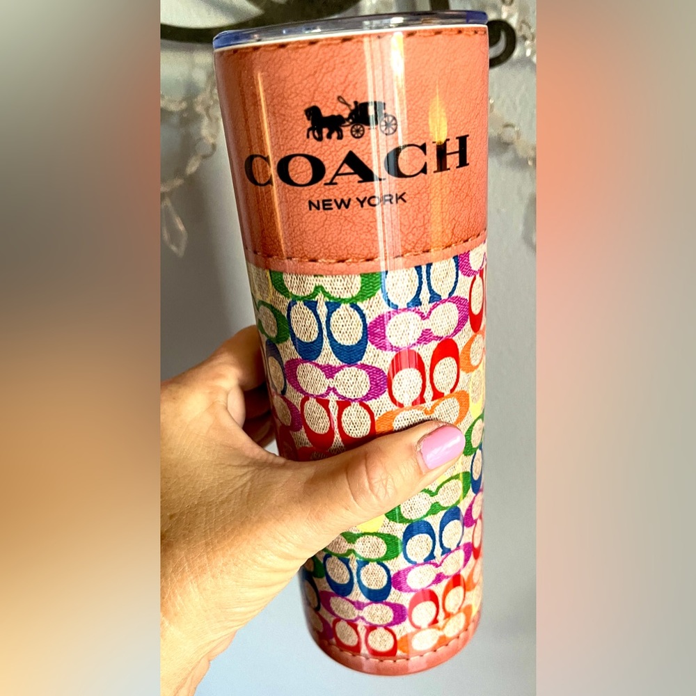 NIB Tumbler designer inspired Multi color